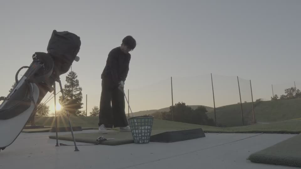 Late light across a golf course