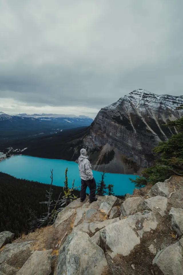 Mountain ridge above the lake